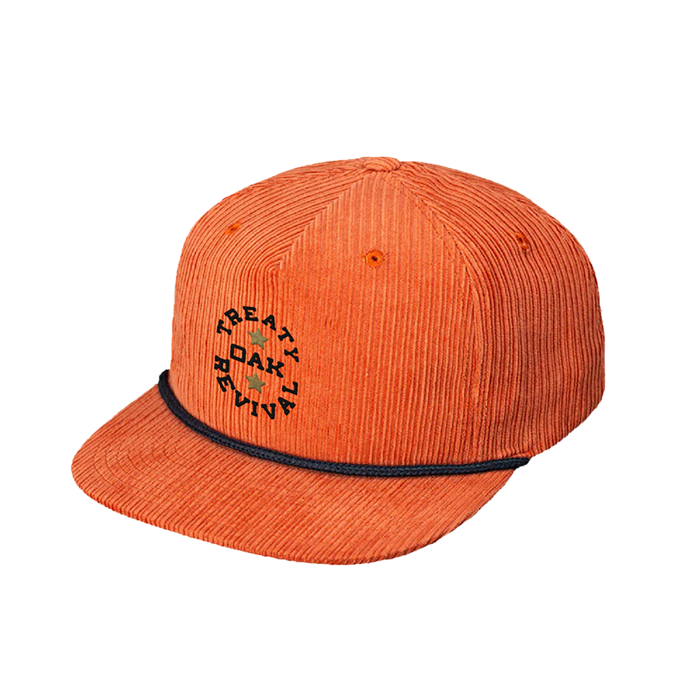 Logo Corduroy Rope Hat Orange