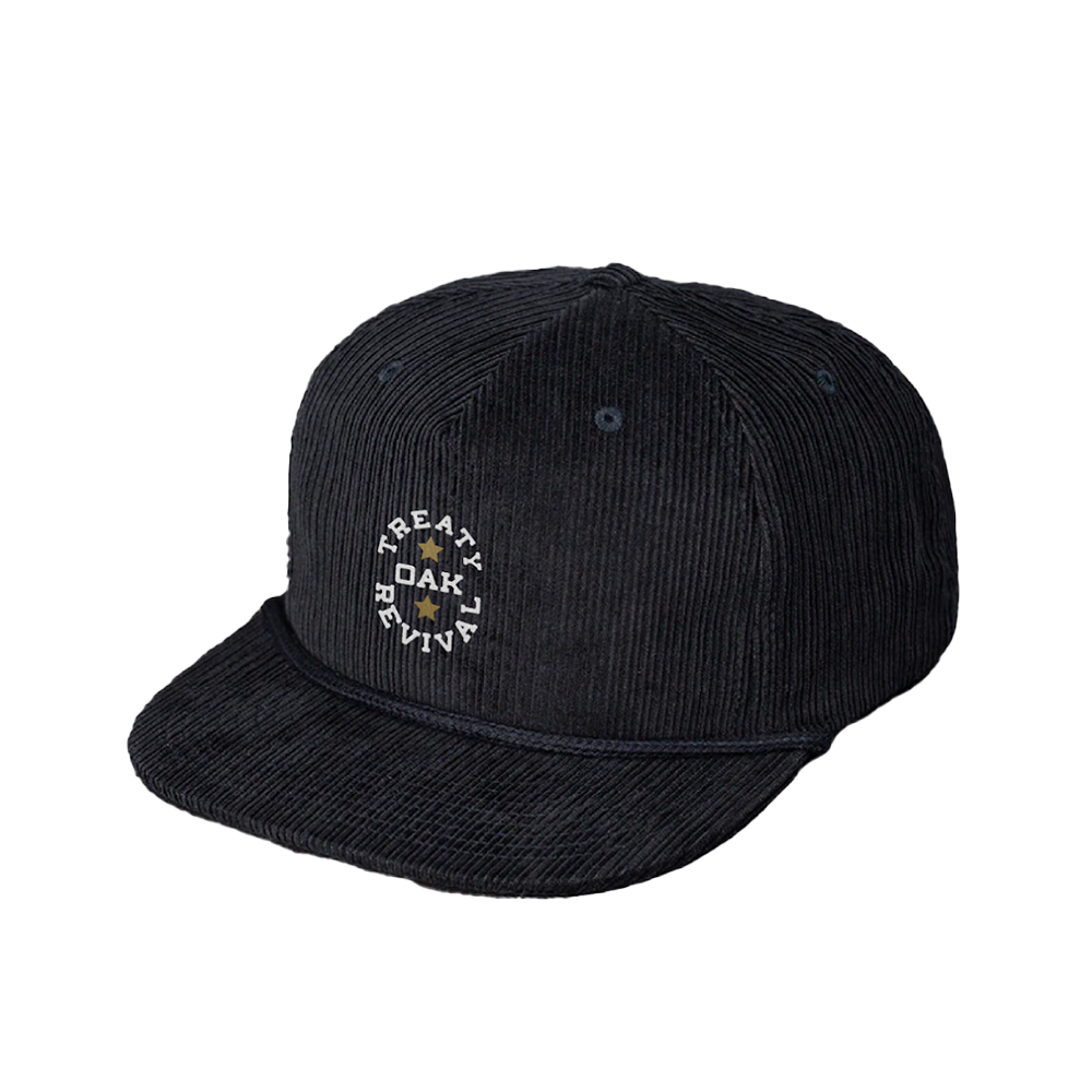 Logo Corduroy Rope Hat Black